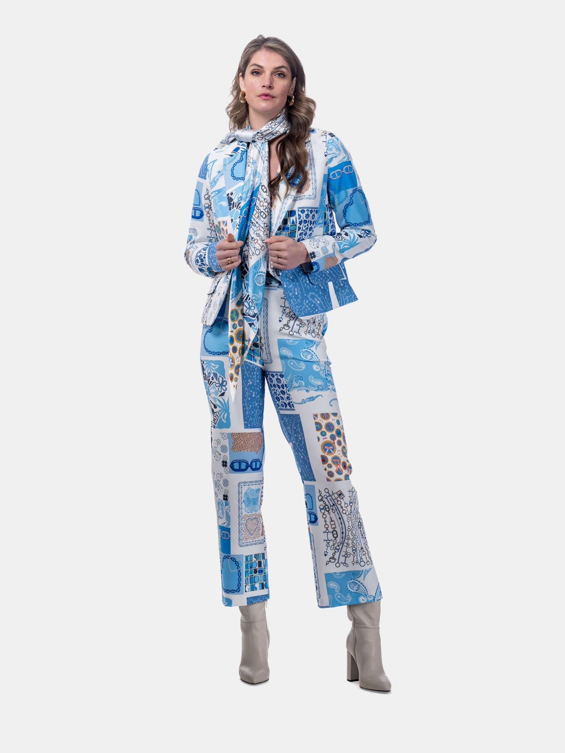 Mucho Gusto  gilet lesbos blauw hart elegantie