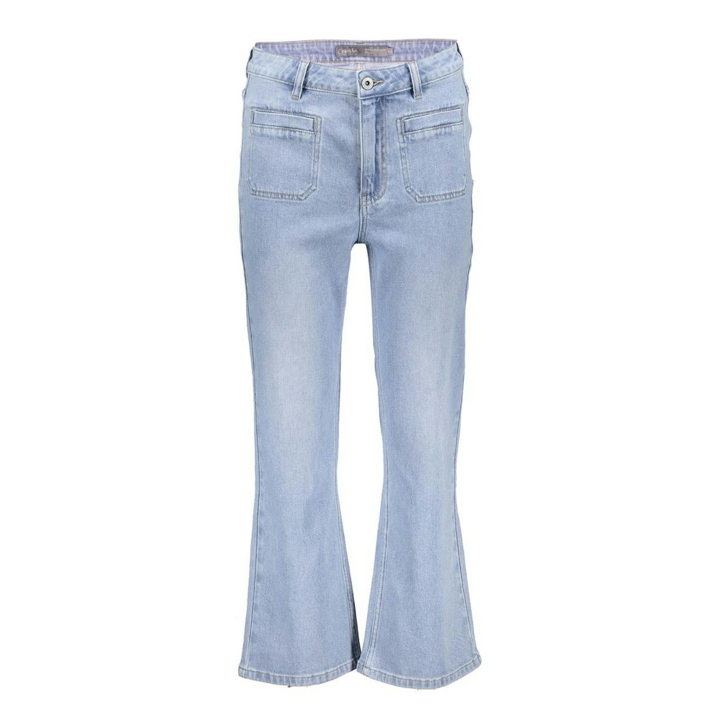 Geisha jeans (short flair) patch pocket 51046-10 836 heavy bleach