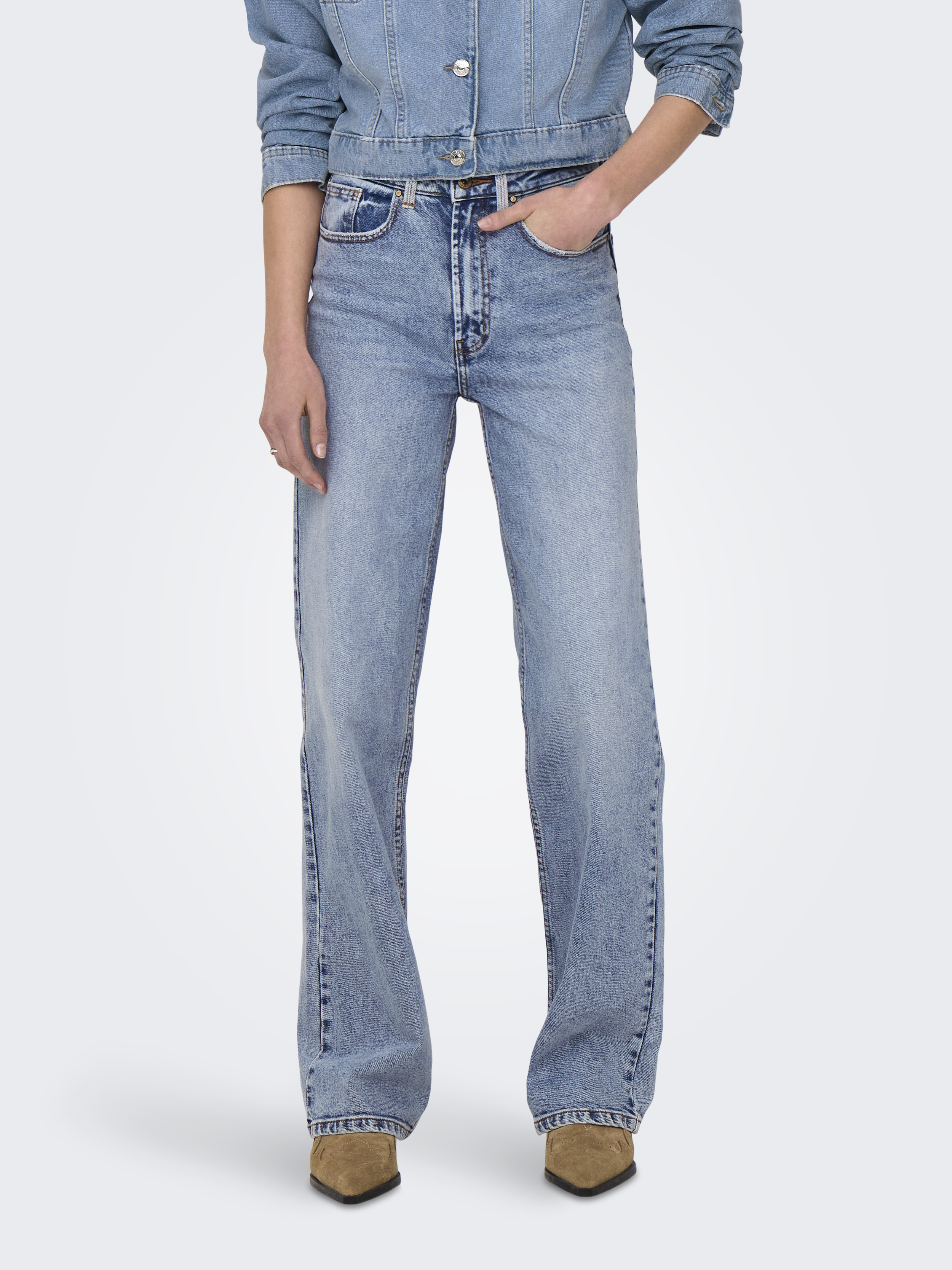Only Onljuliette hw wide leg dnm box
