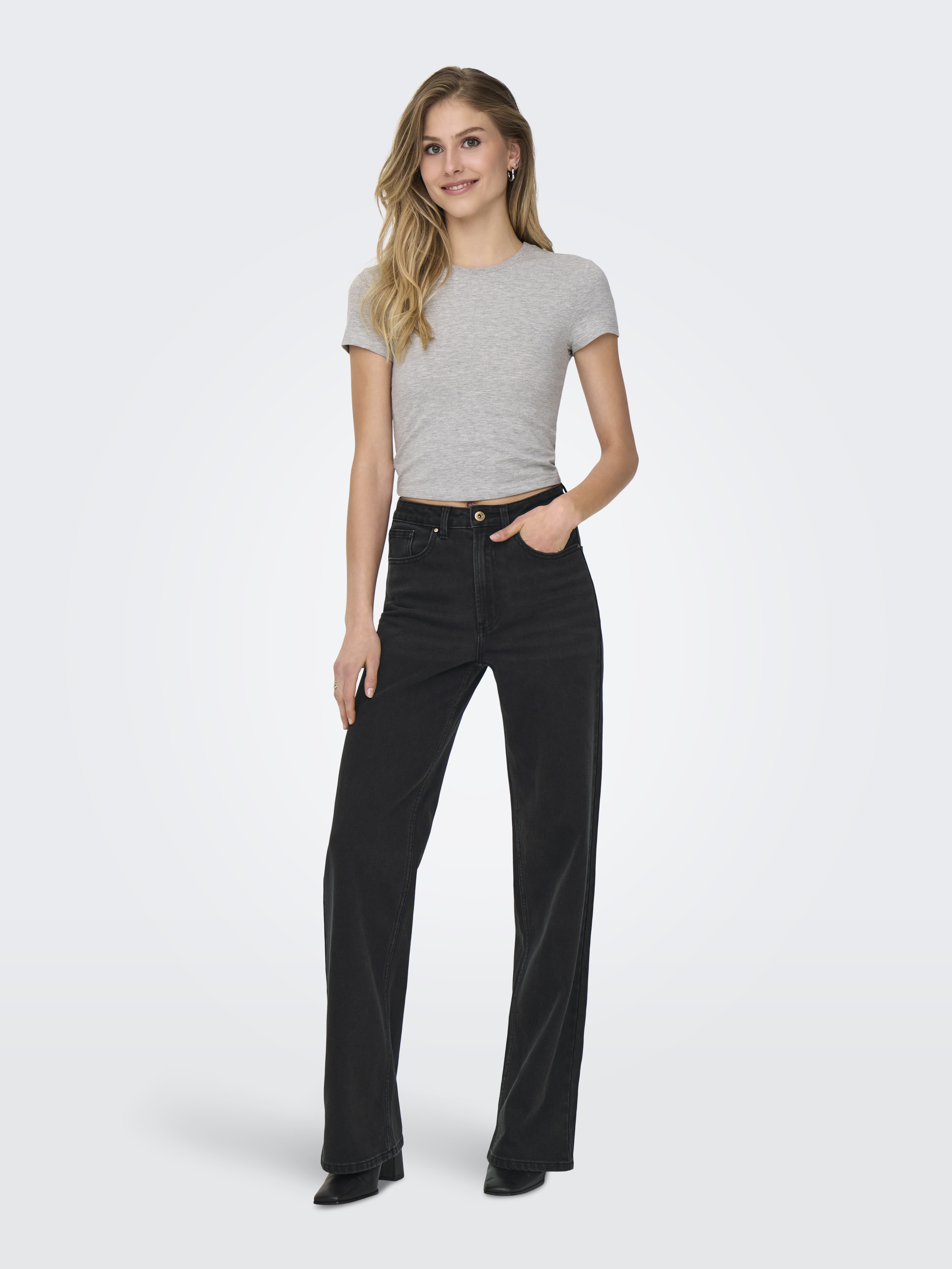 Only Onljuliette hw wide leg dnm box