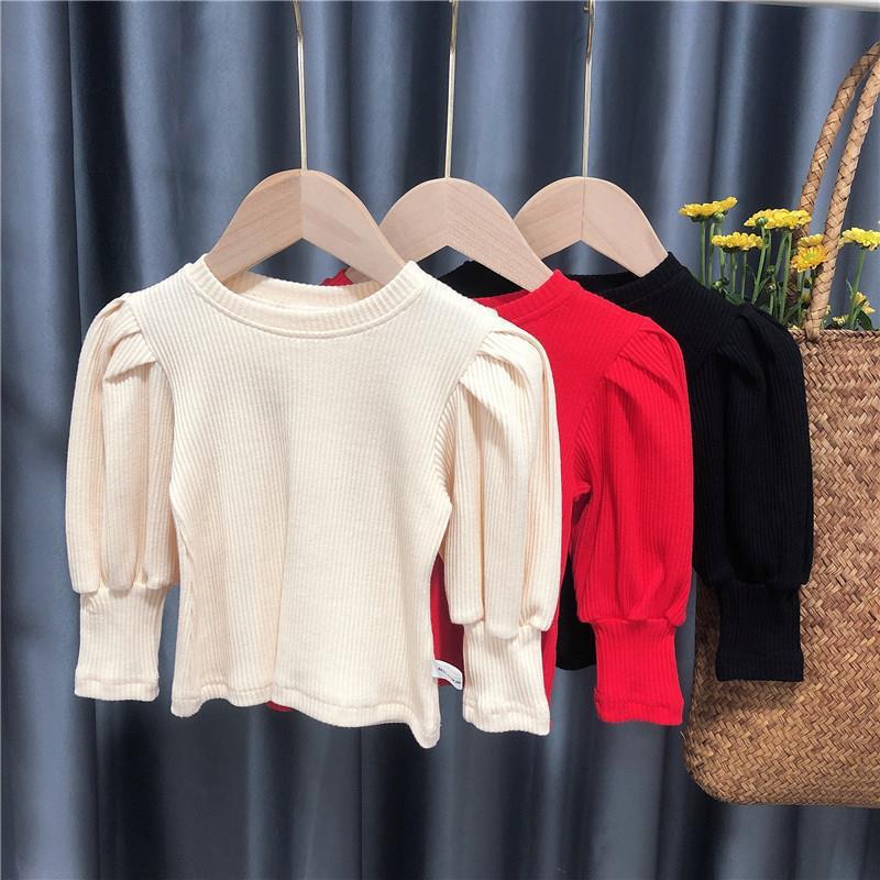 BOOSKU Herfst Kinderen Baby Meisje Casual Peuter Blouse Lange Mouw Buitenkleding 100