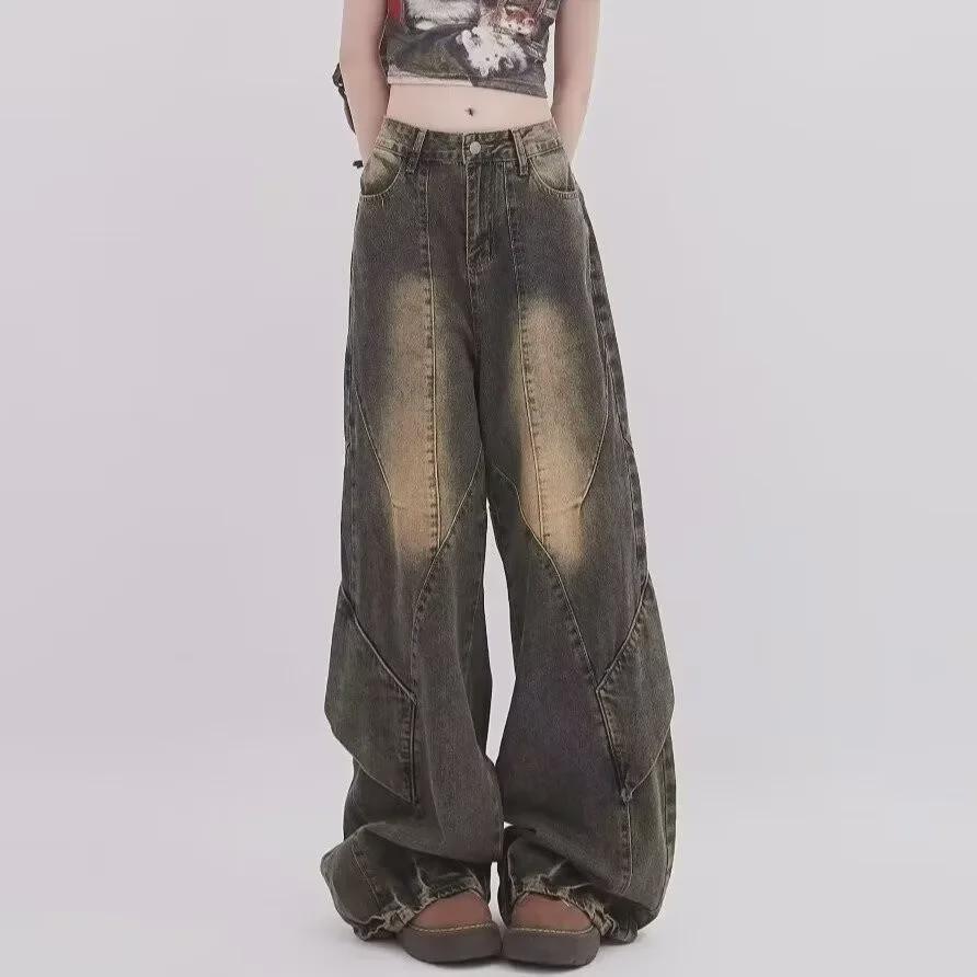 VantaGoods Chunchao Retro Distressed Straight-Leg Jeans voor Mannen & Vrouwen