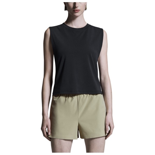 On - Women's Focus Crop - Tanktop, zwart
