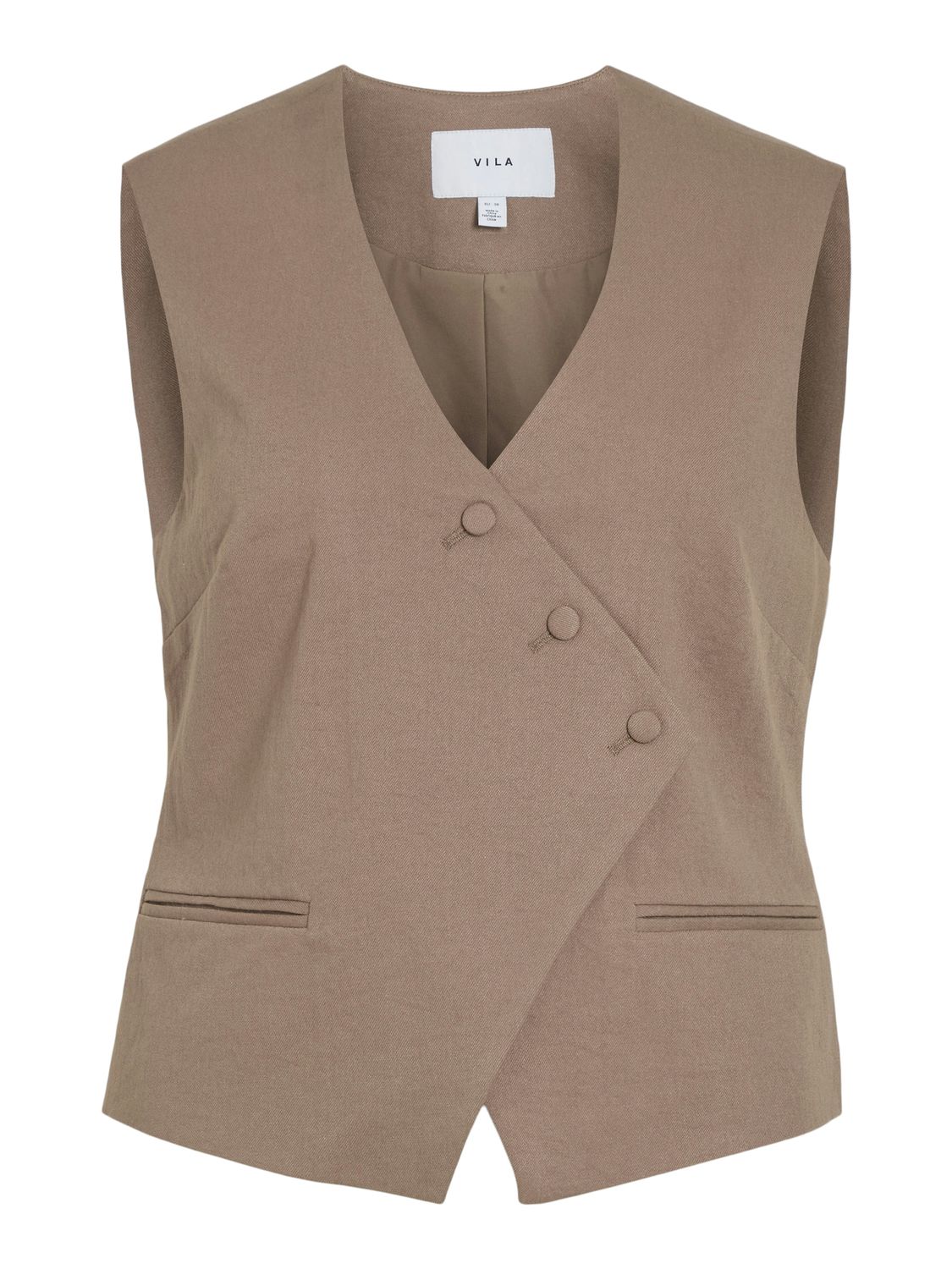 Vila Gilet Flea Beige dames