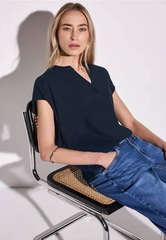 Street One Blouse in effen kleur