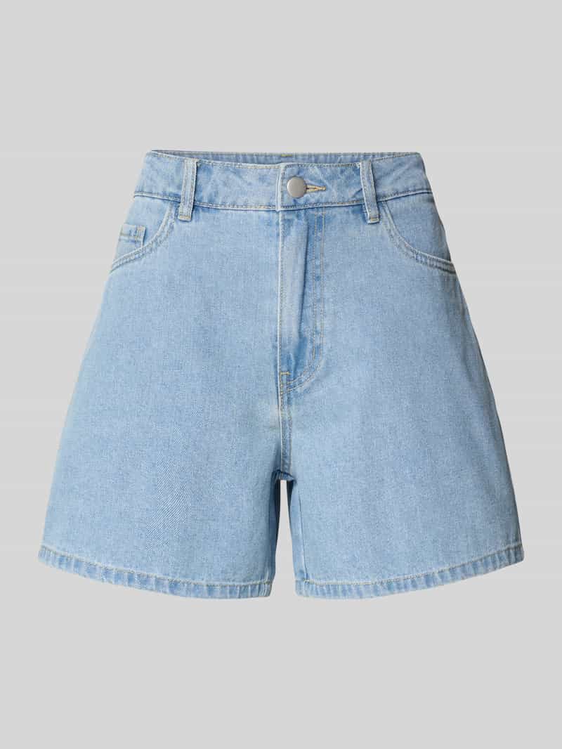 Pieces Regular fit korte jeans van katoenmix, model 'ABBI'