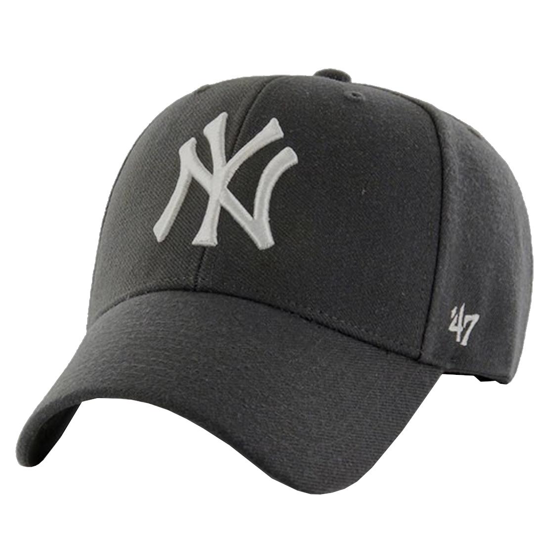 47 Brand New York Yankees MVP Cap B-MVPSP17WBP-CC, Unisex, Caps, grijs One size grijs