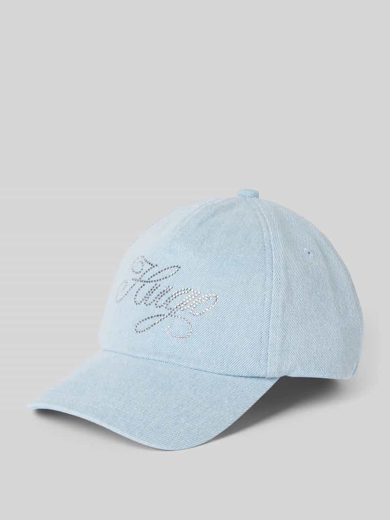 Hugo Blue Baseballpet met strass-steentjes, model 'Alyce'