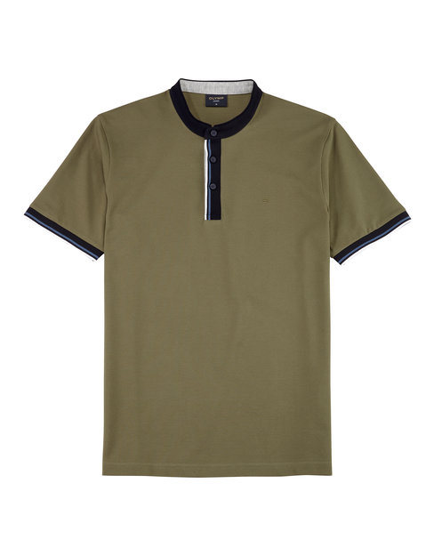 OLYMP Casual Jersey, Olijfgroen