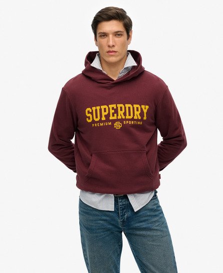 Superdry Mannen Core Sport Hoodie Paars