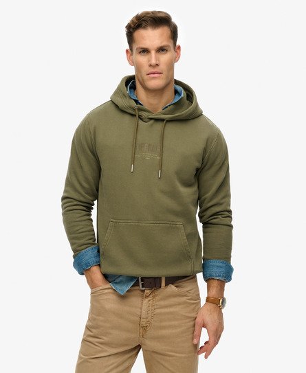 Superdry Mannen Utility Sport Hoodie Groen