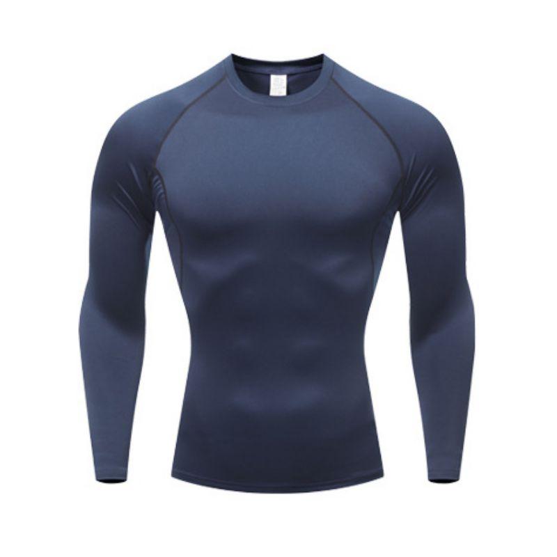 Sunnyway Heren Fitness Sport Training Lange Mouw Top Sweatshirt Compressie Shirts 2XL