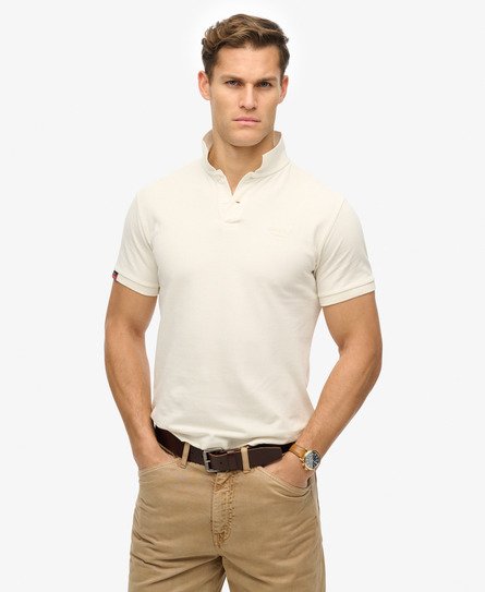 Superdry Mannen Vintage Destroy Polo Wit