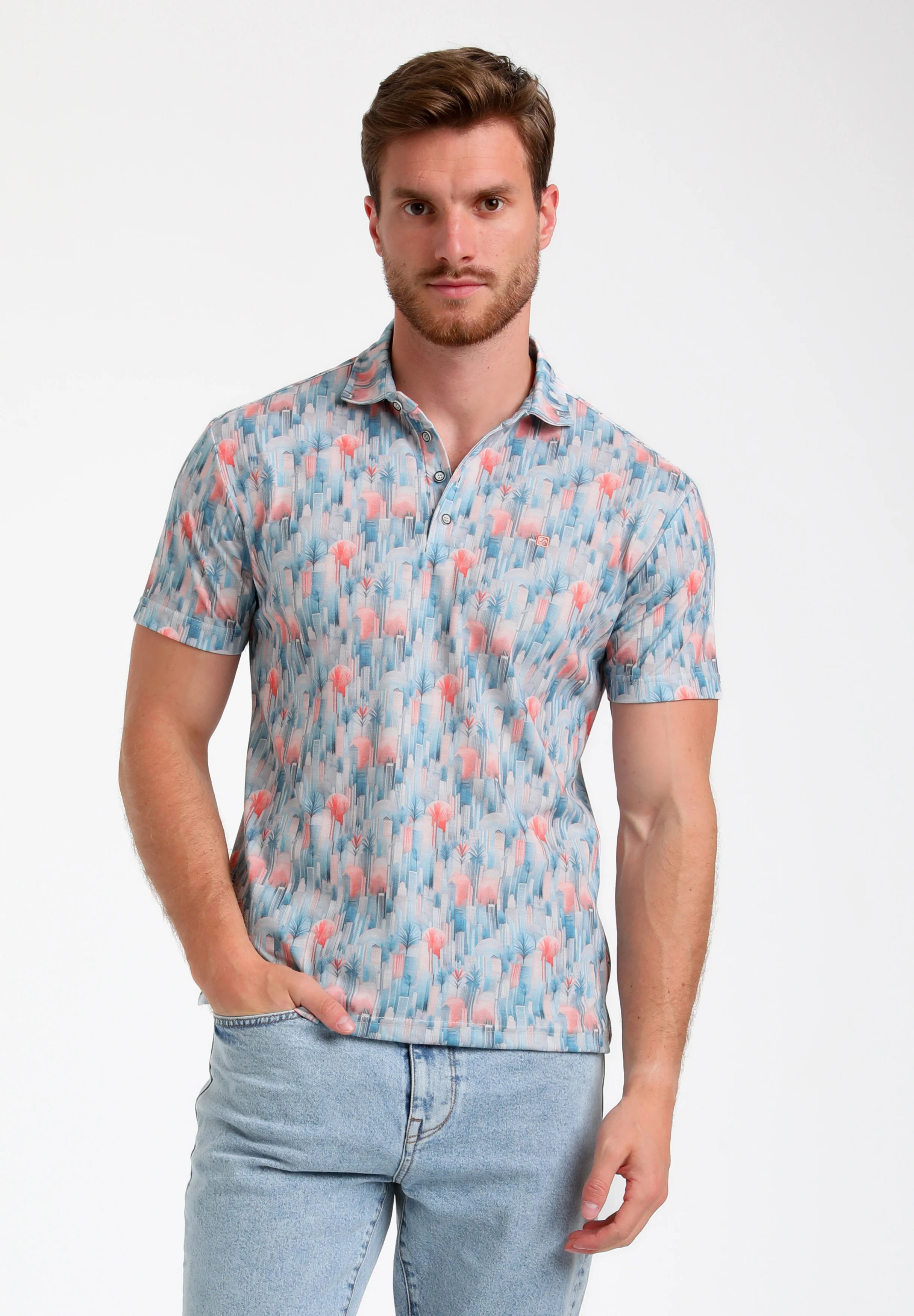 Gabbiano Heren polo 235536 102 ecru