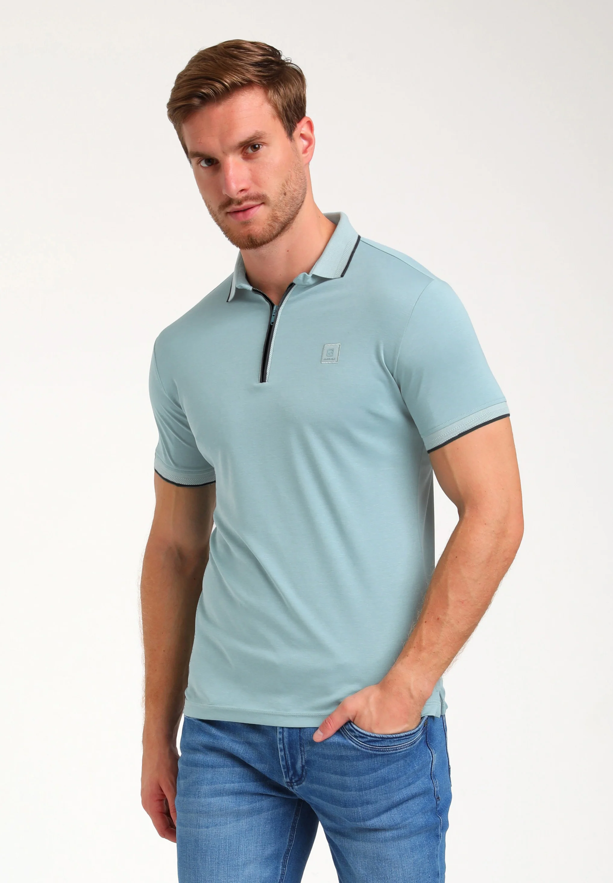Gabbiano Heren polo 235538 302 blue