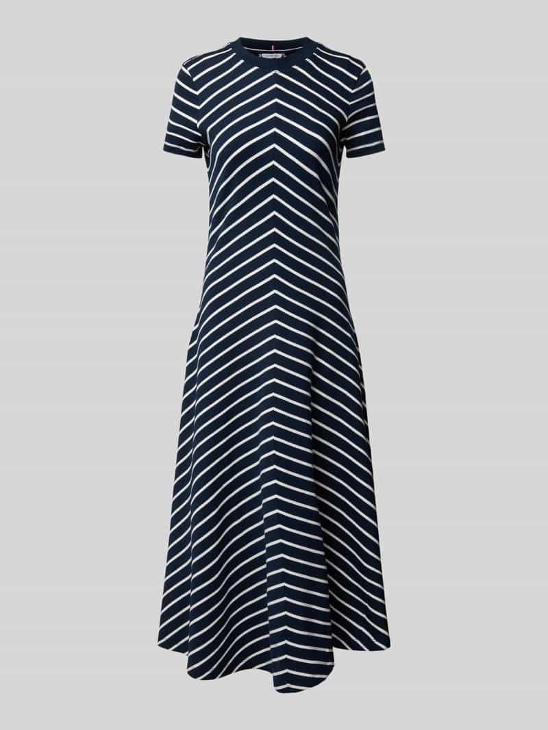 Tommy Hilfiger Getailleerde midi-jurk van puur katoen