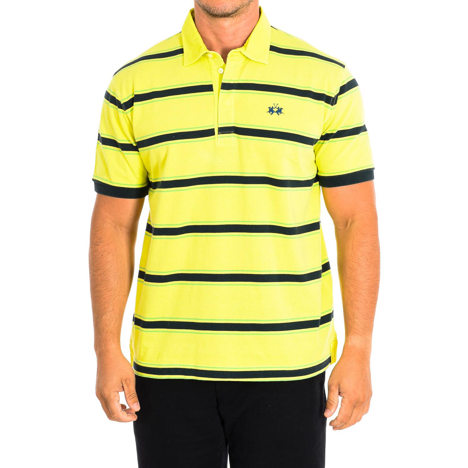 LA MARTINA Heren poloshirt met korte mouwen TMP326-JS328 L groen