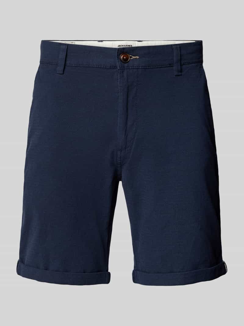 Jack & jones Regular fit korte broek met structuurmotief, model 'FURY'