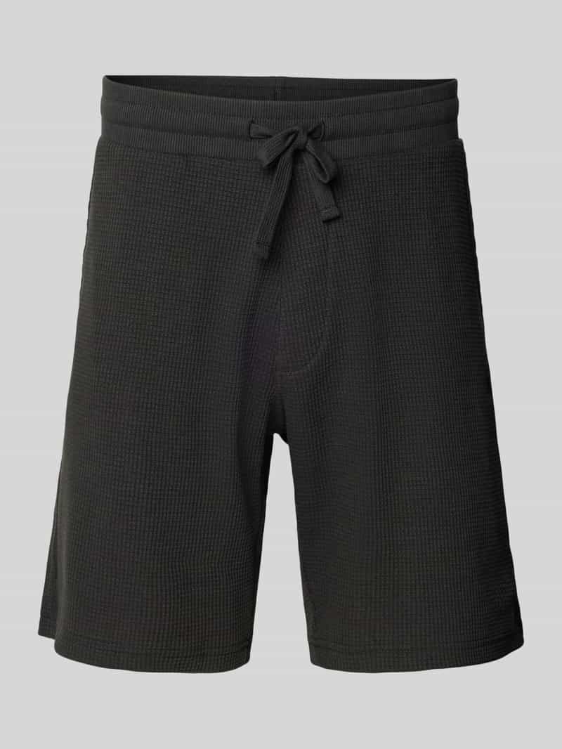 Calvin Klein Jeans Korte regular fit broek met structuurmotief