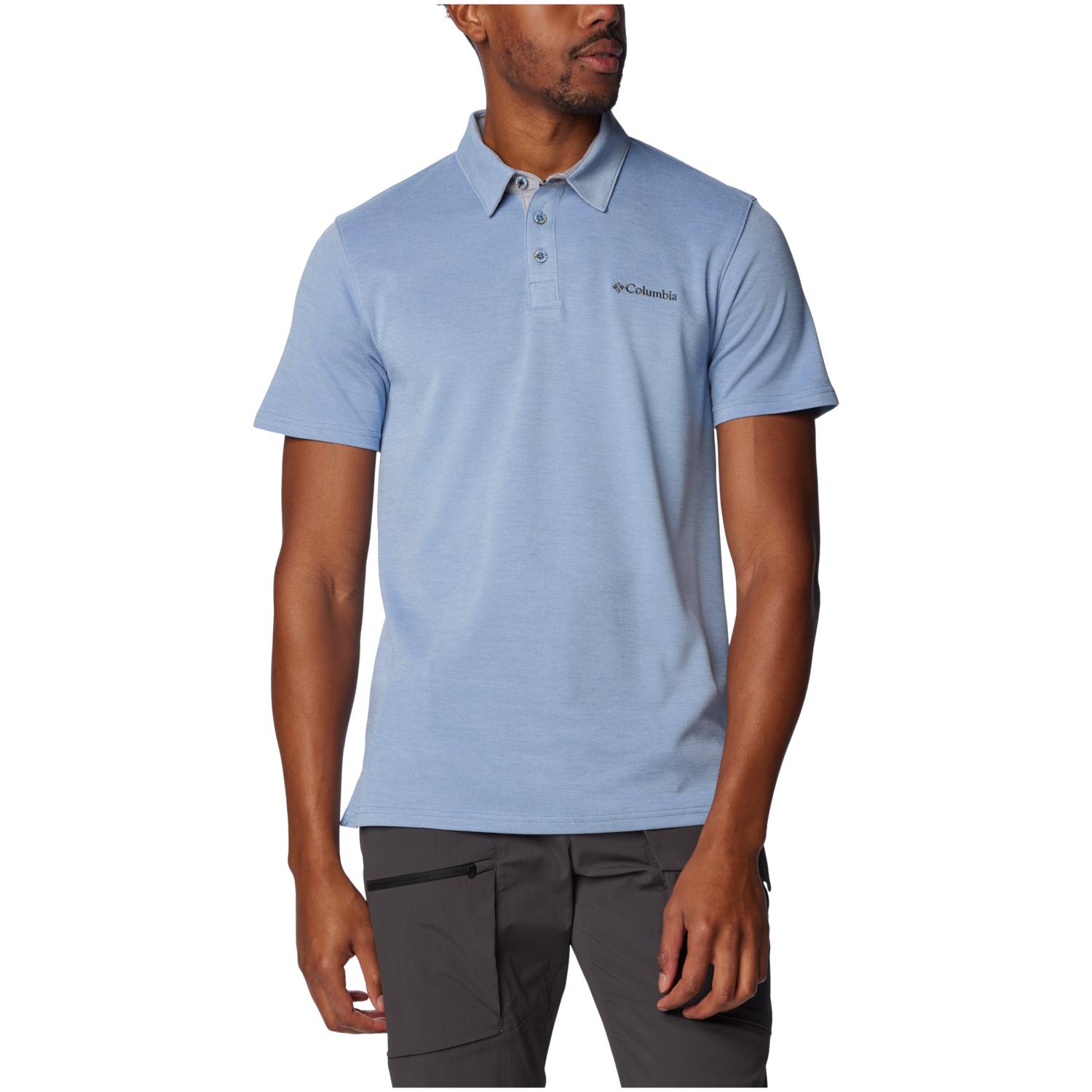Columbia Nelson Point Polo, Heren blauwe T-shirts M blauw