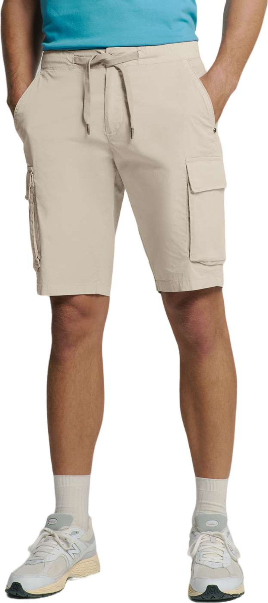 No Excess Short stretch cargo garment dyed light desert