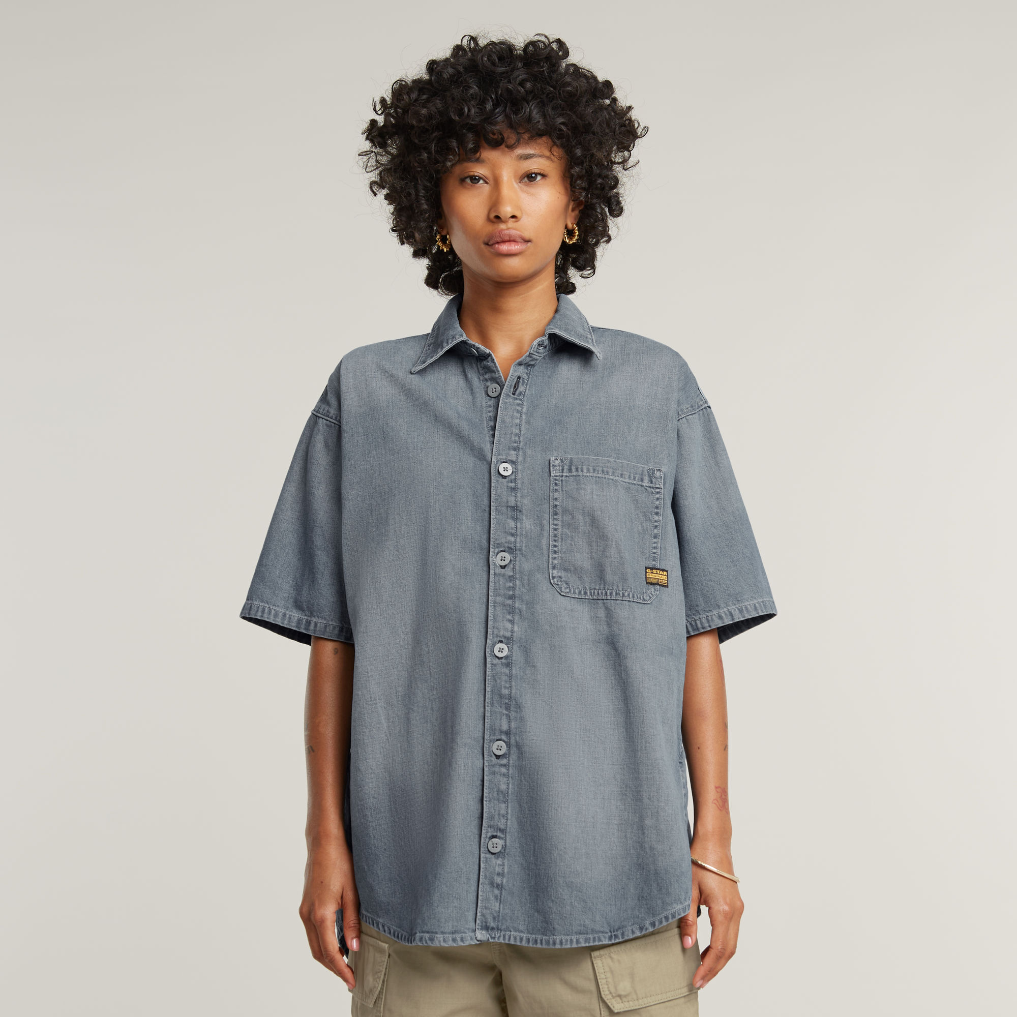 G-Star RAW Relaxed Shirt - Midden blauw - Dames
