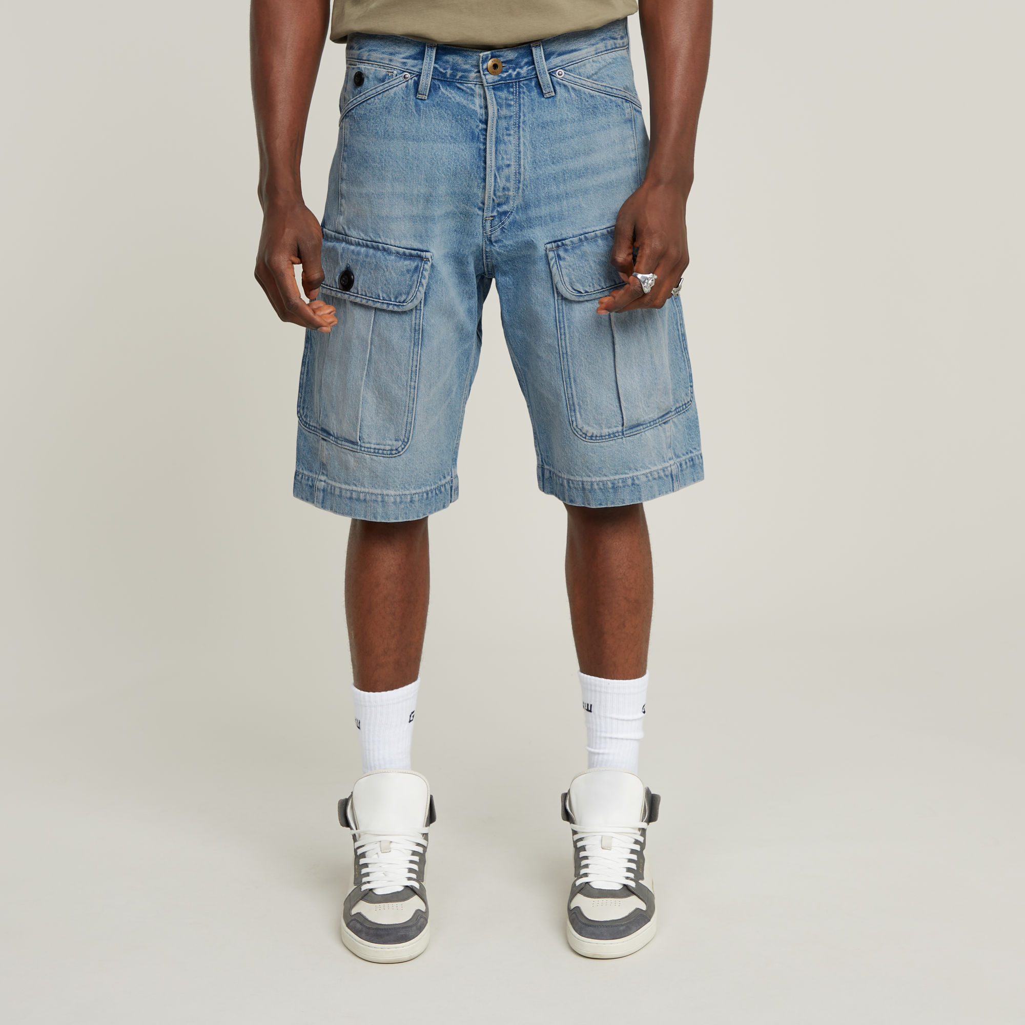G-Star RAW Bend 3D Cargo Short - Lichtblauw - Heren