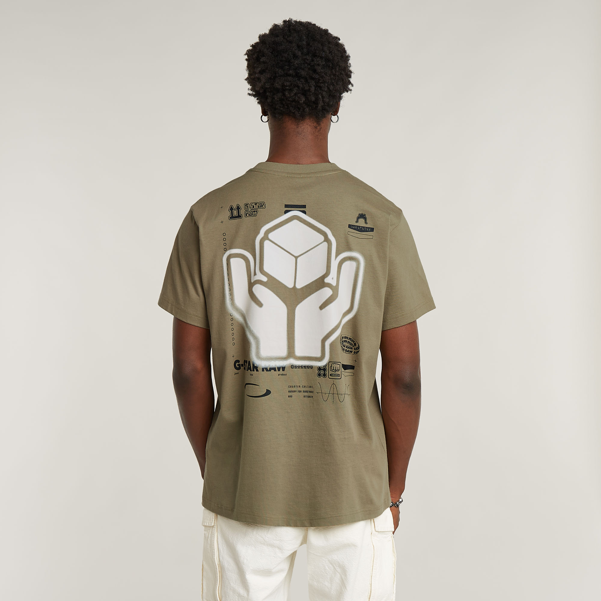 G-Star RAW Back Graphic Loose T-Shirt - Groen - Heren