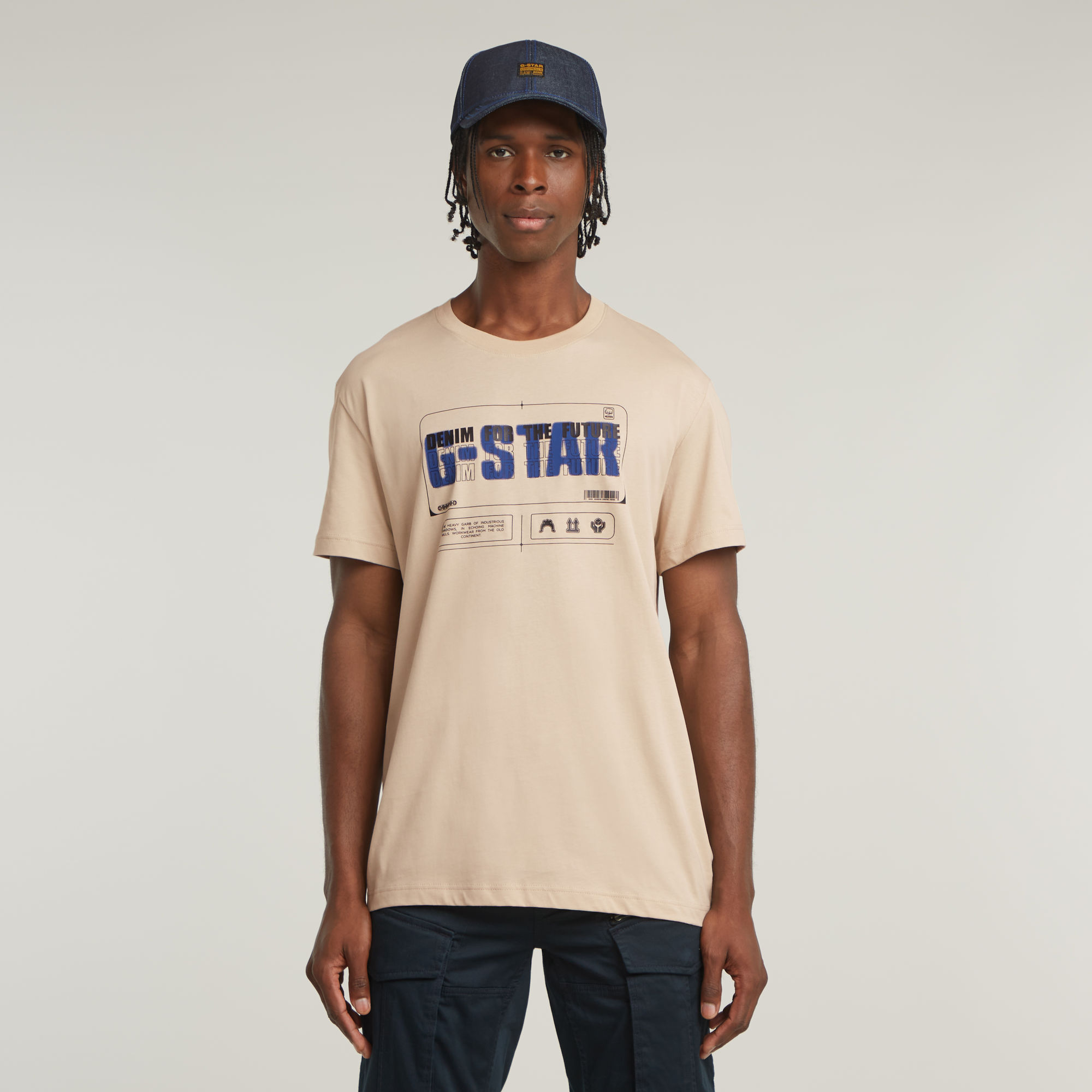 G-Star RAW Flyer Graphic T-Shirt - Beige - Heren