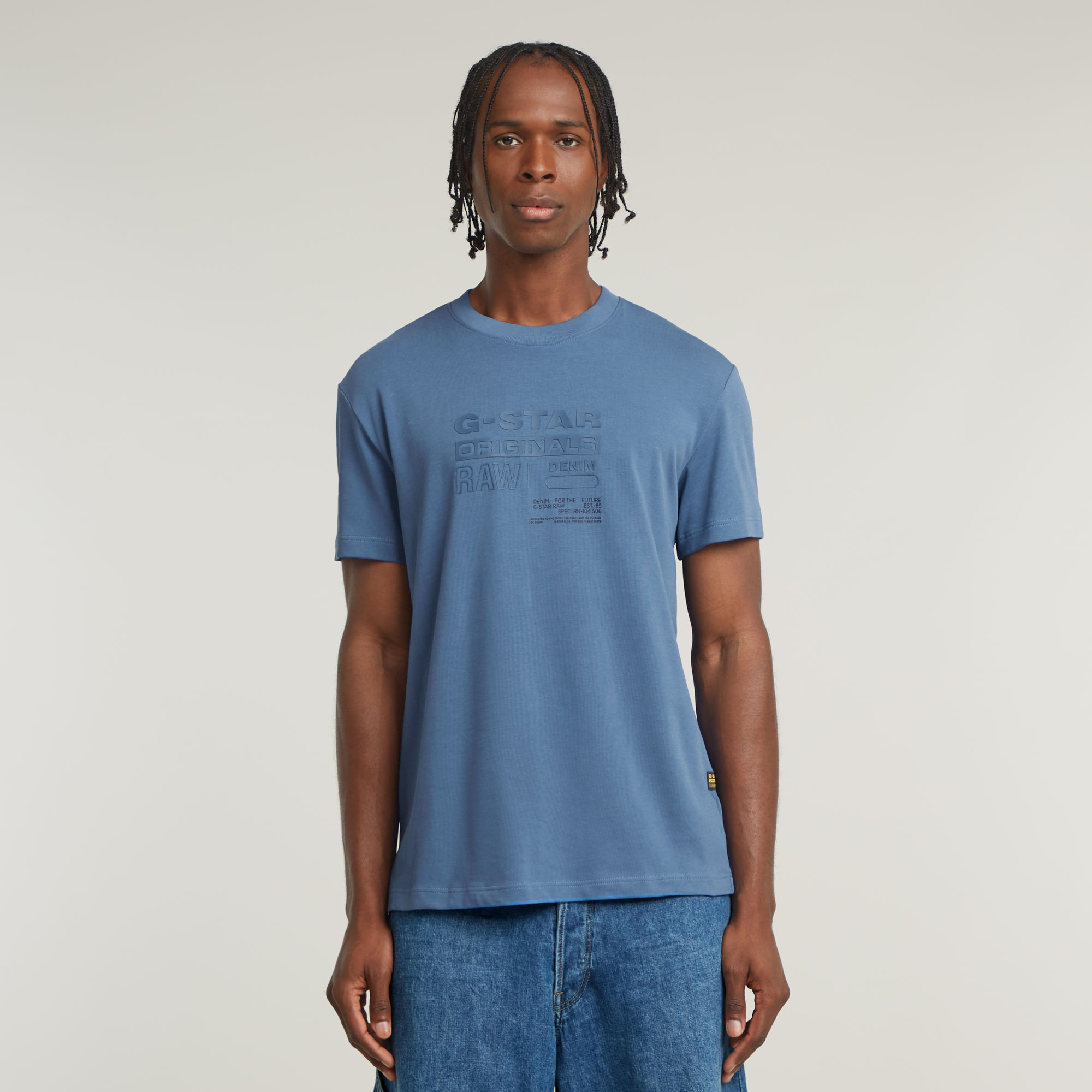 G-Star RAW Originals T-Shirt - Midden blauw - Heren