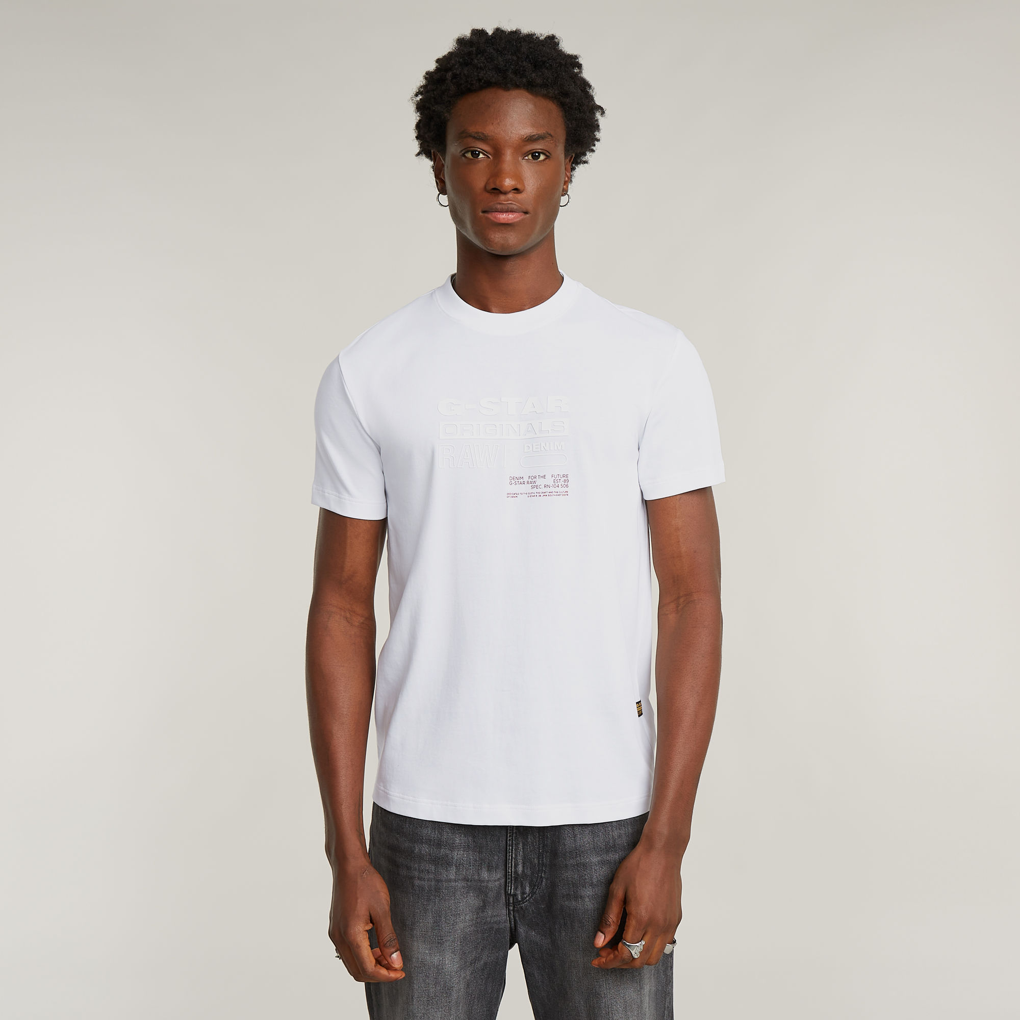 G-Star RAW Originals T-Shirt - Wit - Heren