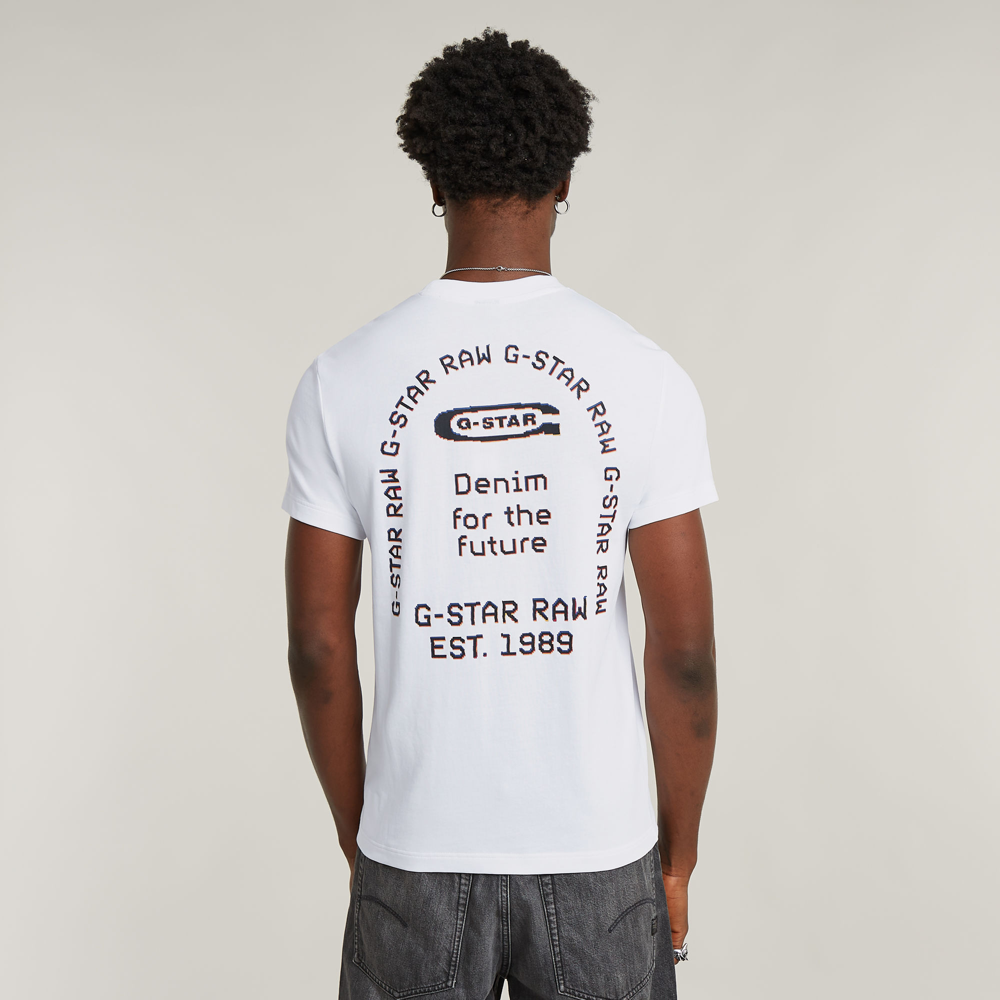 G-Star RAW Back Graphic Arch T-Shirt - Wit - Heren