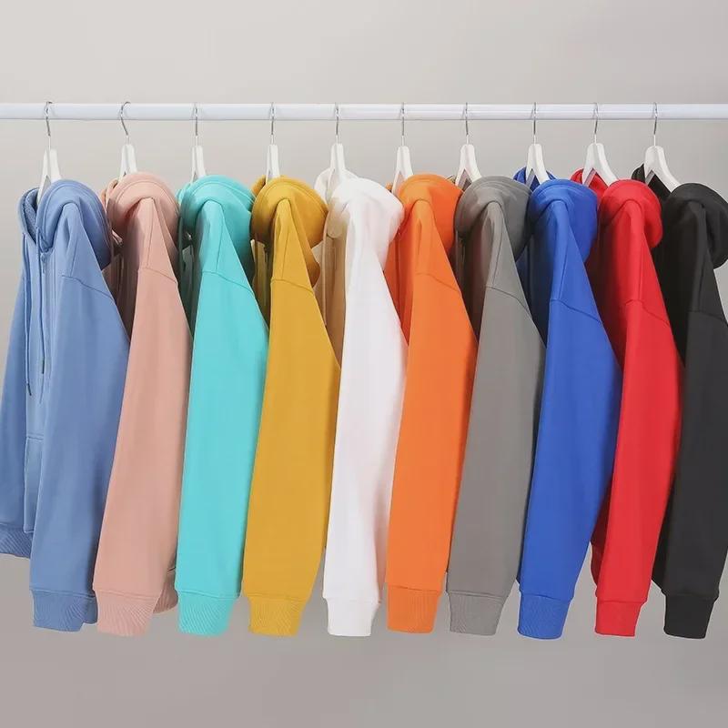 VantaGoods Herentrui van 350 g lamsleer met lange mouwen, capuchon, rits, extra fluweel en aanpasbaar logo. XL