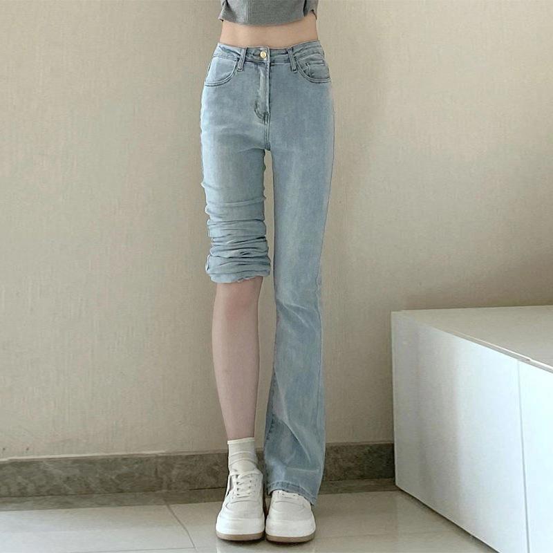 Dames High-Waist Slimming Flared Jeans - Lente/Zomer Trend M
