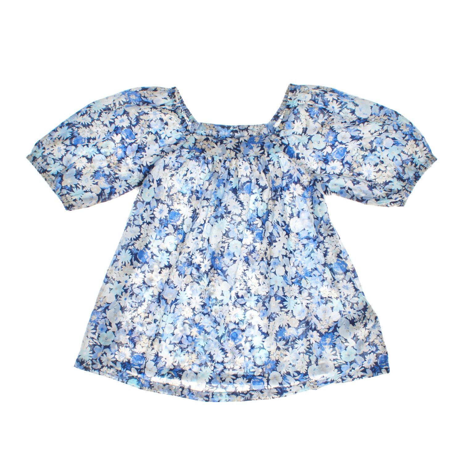 BlackPrice Blouse met korte mouwen 602121 voor meisjes 12-18 MESES blauw