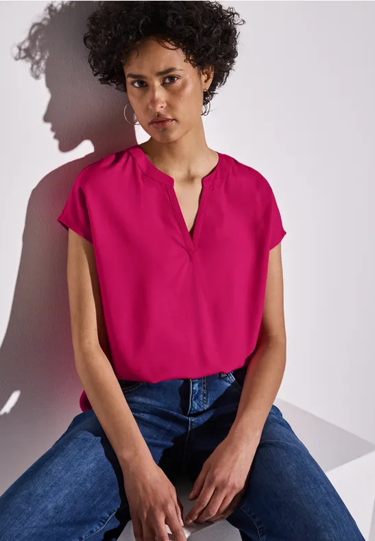 Street One Blouse in effen kleur