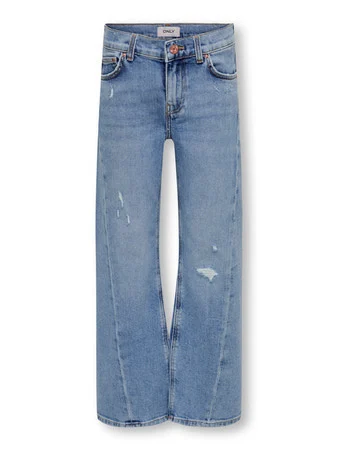 Only Zomer jeans broek meisjes , wide leg fit kogasta