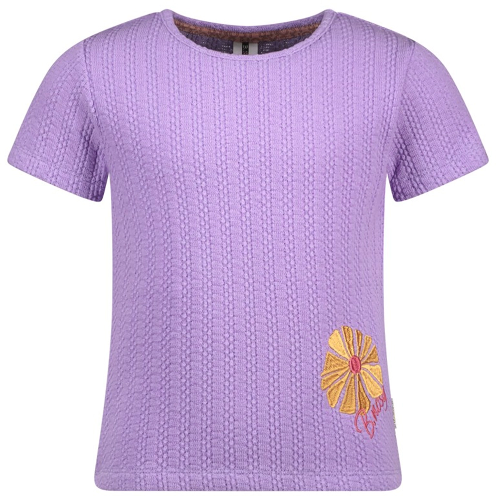 B.Nosy-collectie Gebreid t-shirt Tiff (light purple)