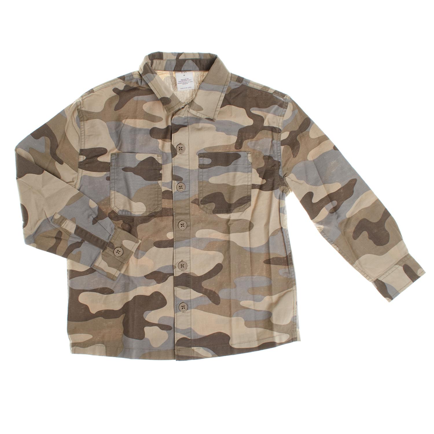 BlackPrice Lange mouwen camouflage shirt 478539 voor jongens 10/11 AÑOS bruin