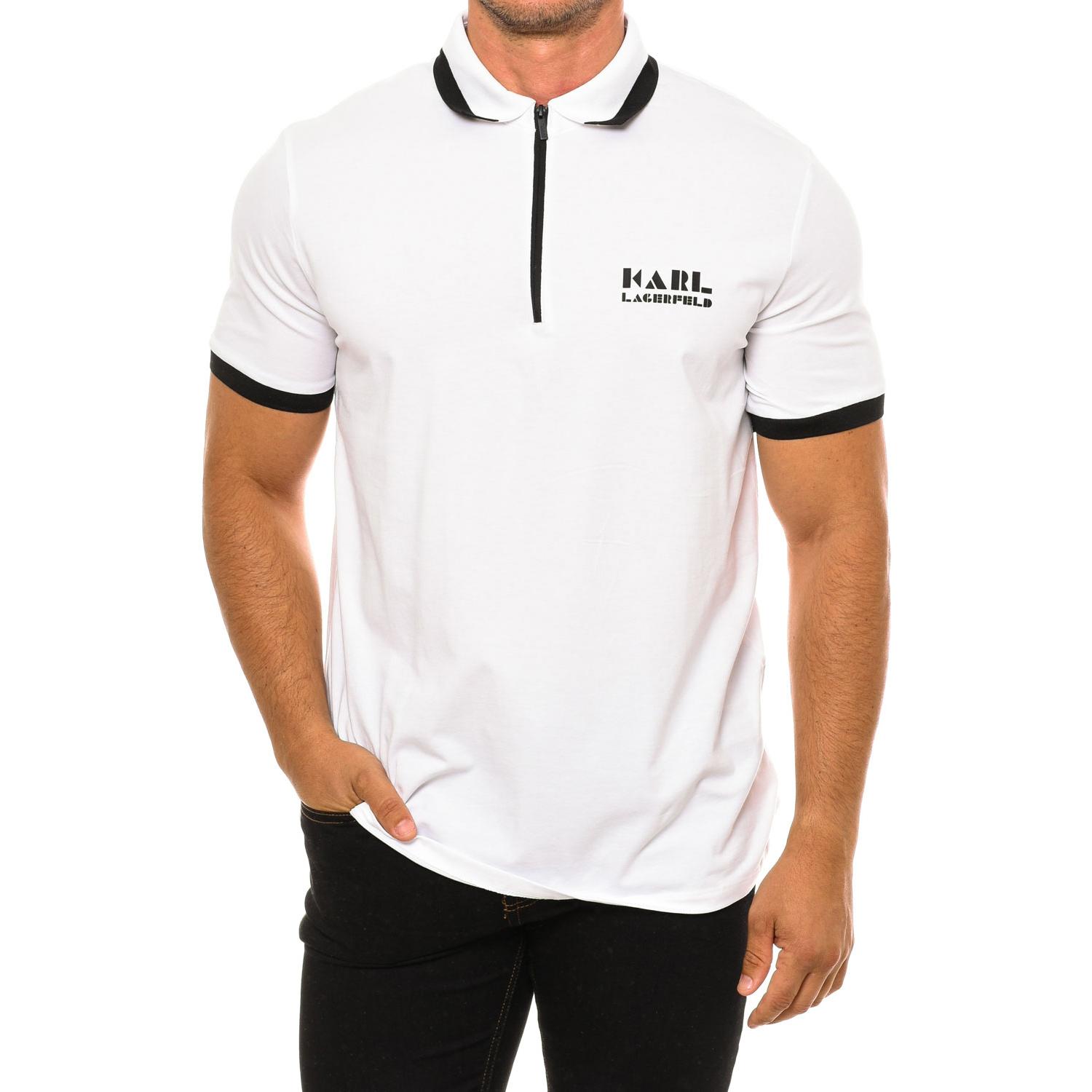 Karl Lagerfeld Heren poloshirt met korte mouwen 745081533221 M wit