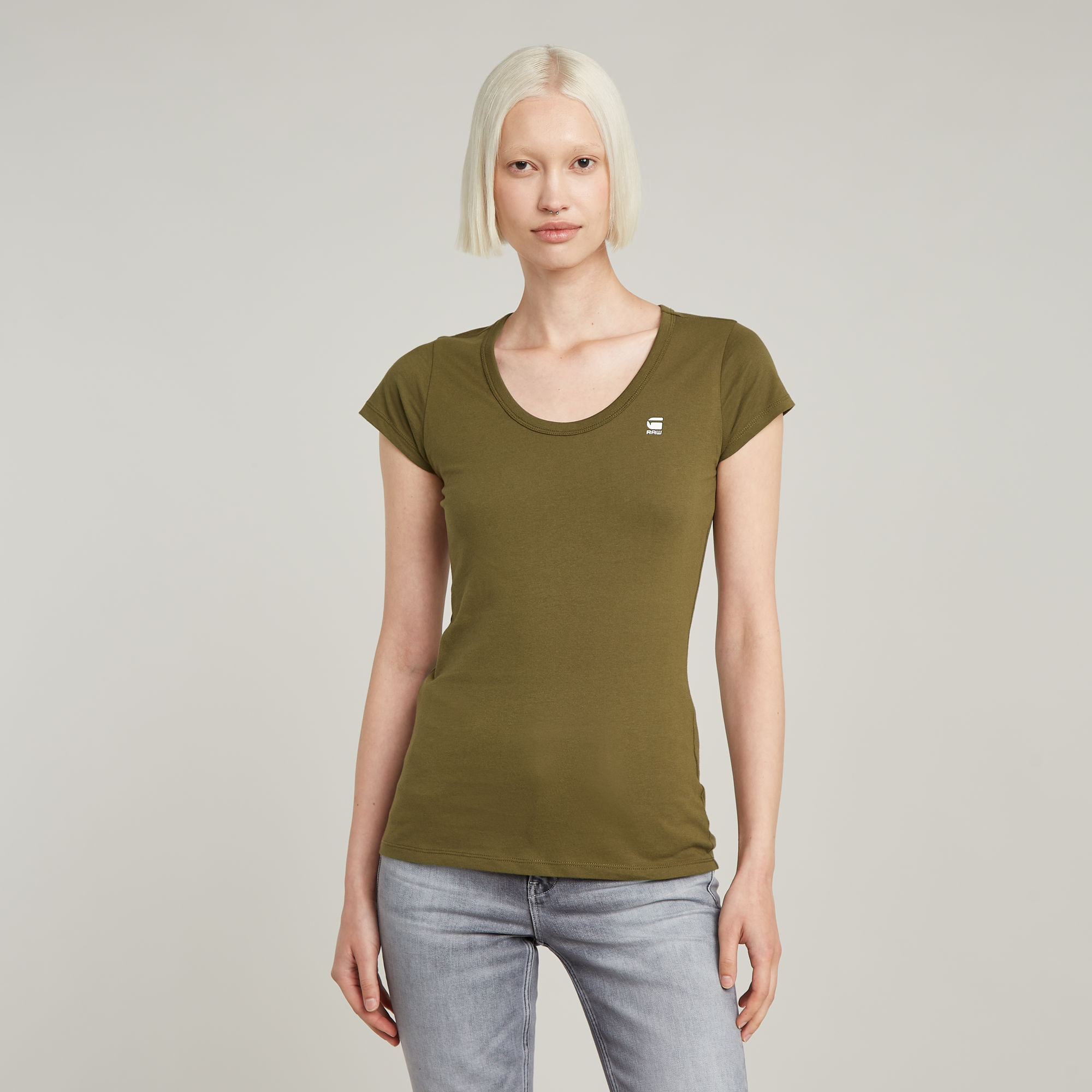 G-Star RAW Slim Top - Groen - Dames