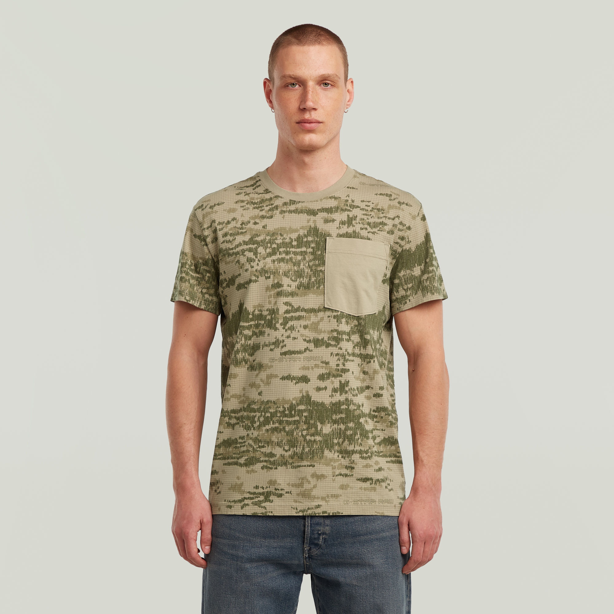 G-Star RAW Camo Pocket T-Shirt - Meerkleurig - Heren