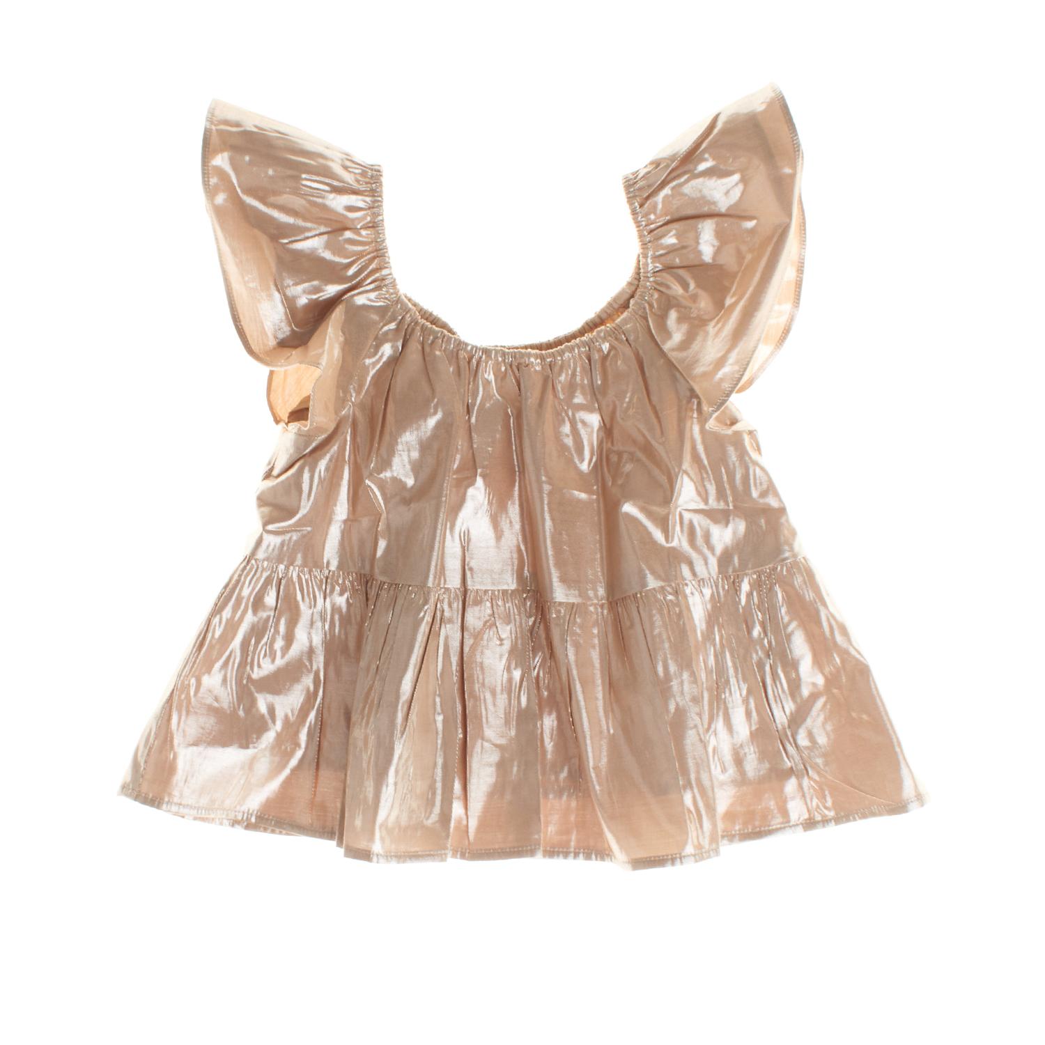 BlackPrice Blouse met korte mouwen 664328 voor meisjes 10/11 AÑOS goud