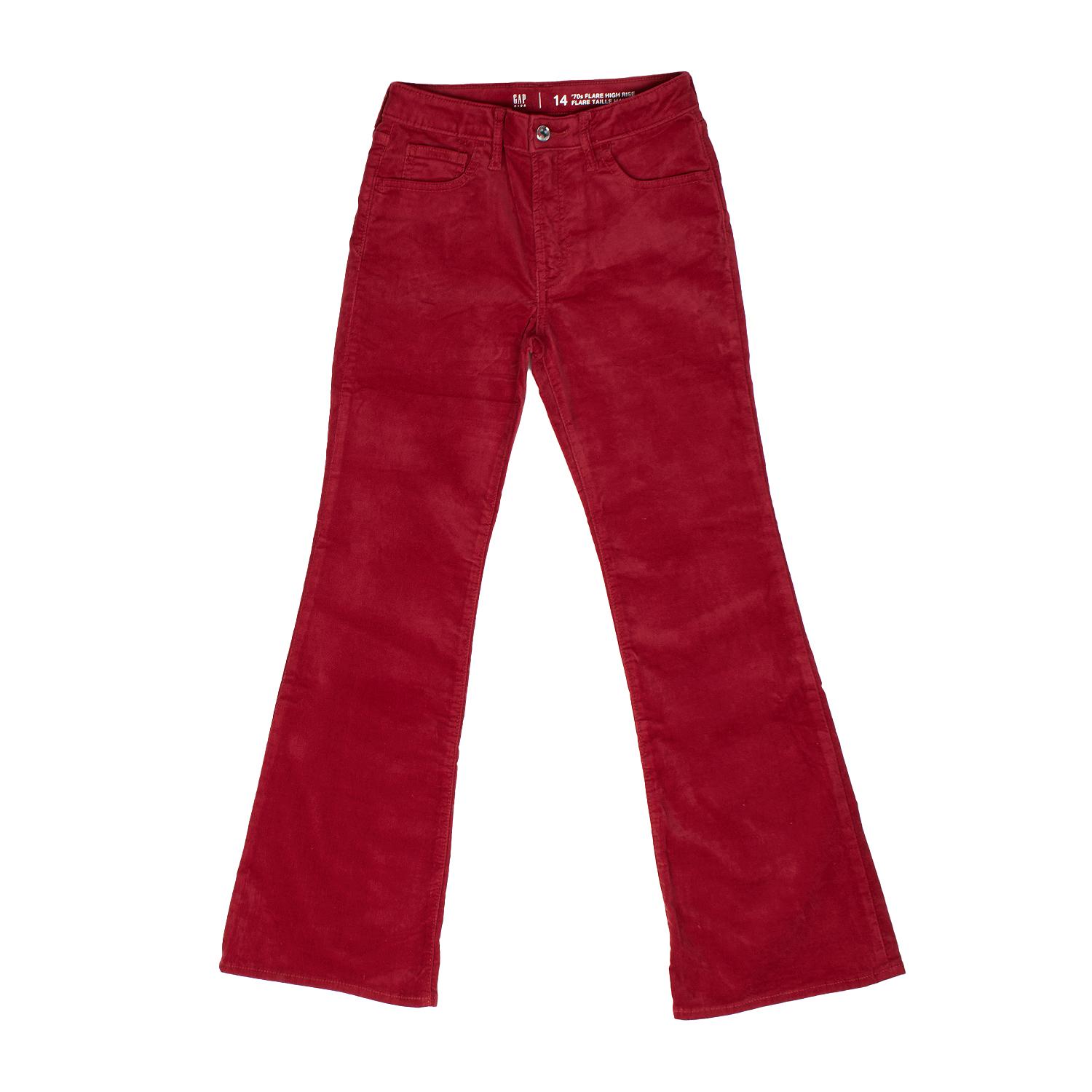 BlackPrice Fluwelen flare jeans 816732 voor meisjes 16 AÑOS rood