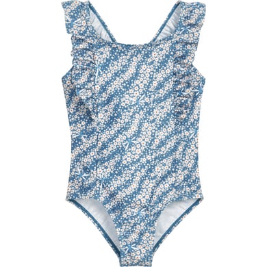 Playshoes UV-beschermend zwempak met bloemen petrol