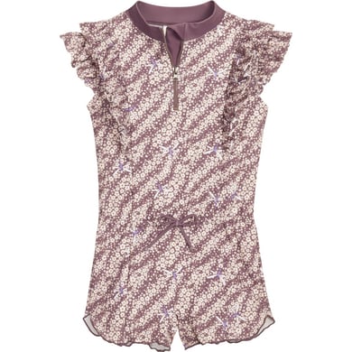 Playshoes UV-bescherming uit één stuk violette bloem