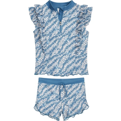Playshoes UV-beschermende badset bloemen petrol