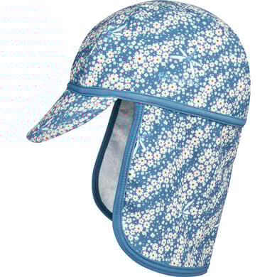 Playshoes UV-beschermende pet met bloemen petrol