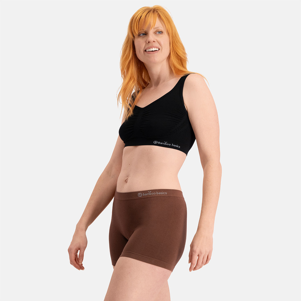 Bamboo Basics Seamless Boxershorts Selena (2-pack) - Donker Bruin
