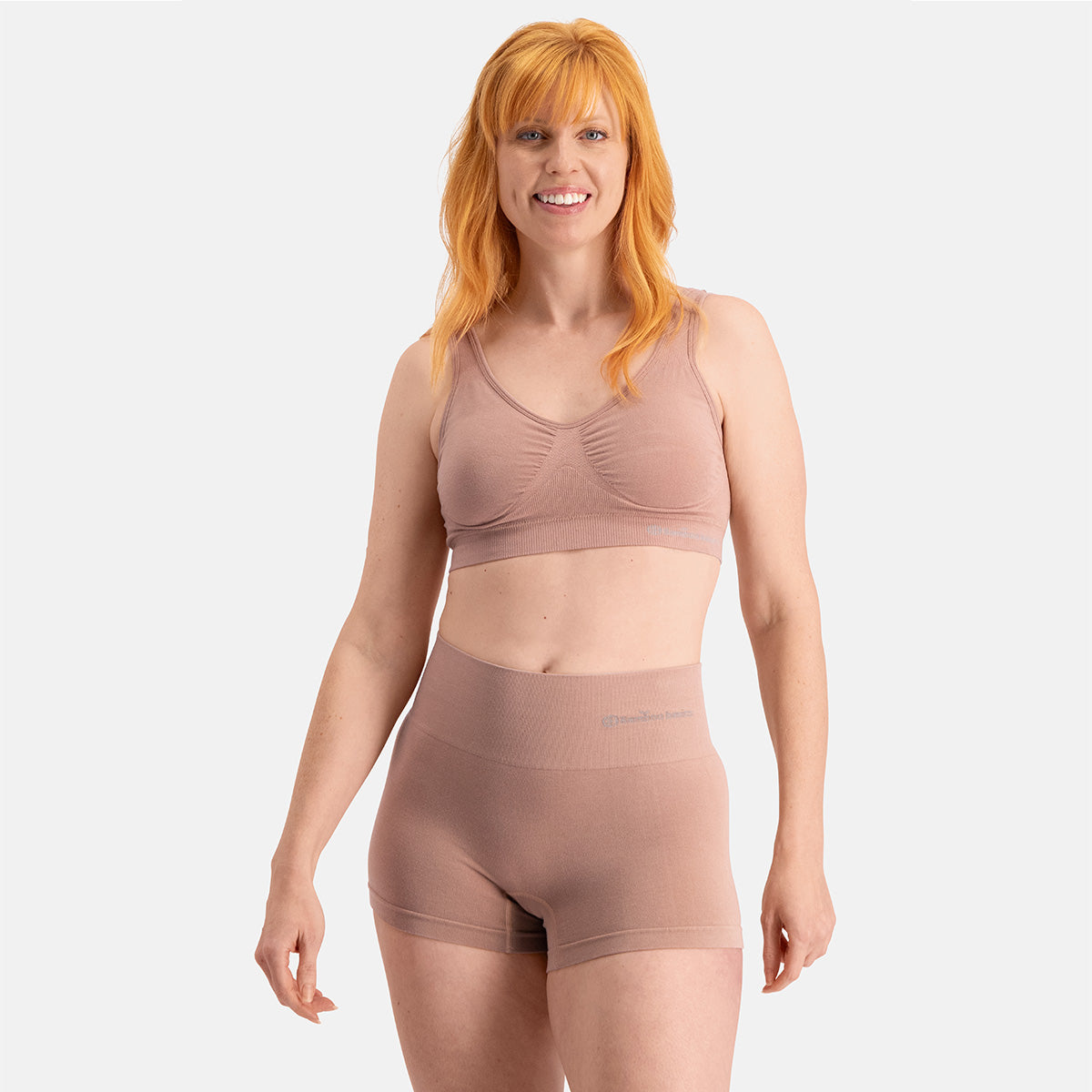 Bamboo Basics Seamless Light Control Boxershorts Stella (2-pack) - Tan